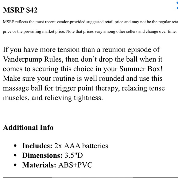 NWT L SPACE VIBRATING MASSAGE BALL TENSION RELIEF SMALL MUSCLES $42 NEW IN BOX - Picture 11 of 11